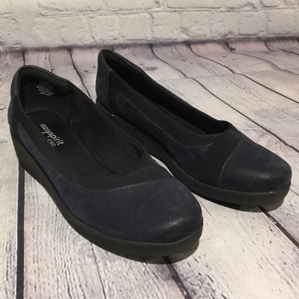 Easy Spirit e360 Kathleen comfort loafers Navy/black Sz 7.5N narrow